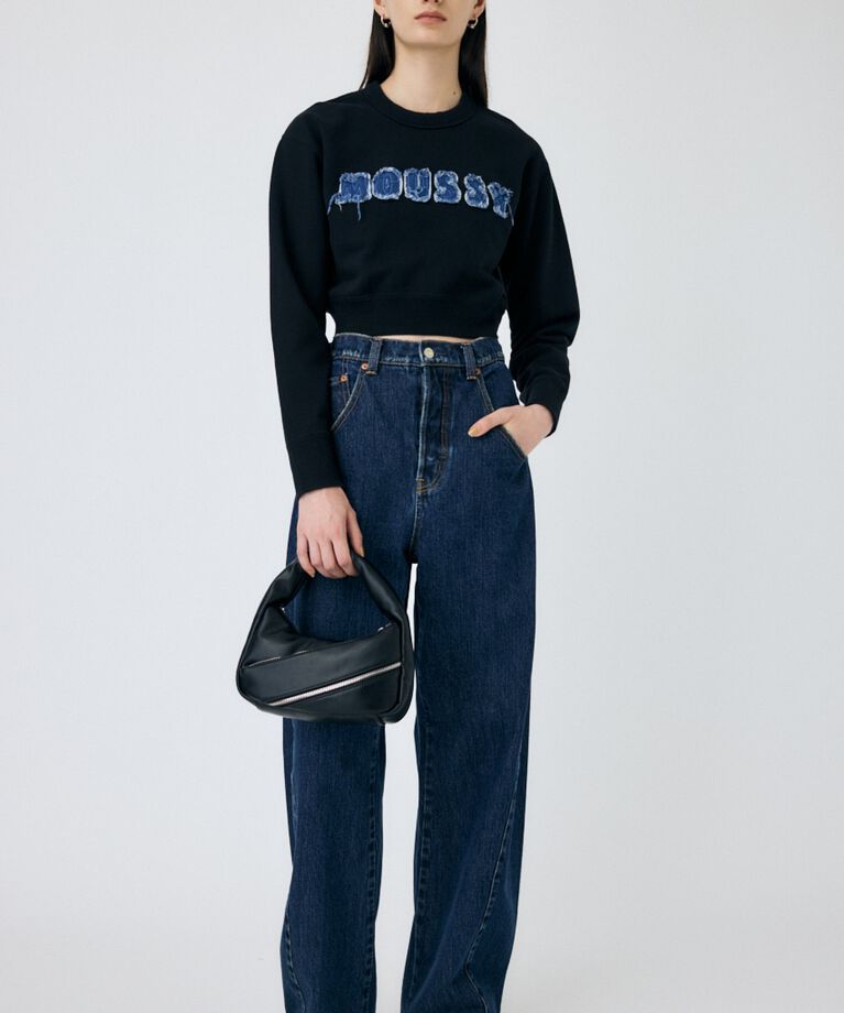 MOUSSY「PATCH DENIM MOUSSY プルオーバー」|パーカー|