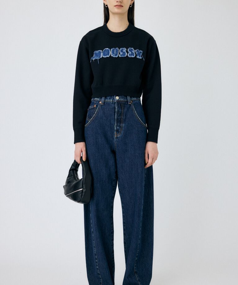 MOUSSY「PATCH DENIM MOUSSY プルオーバー」|パーカー|