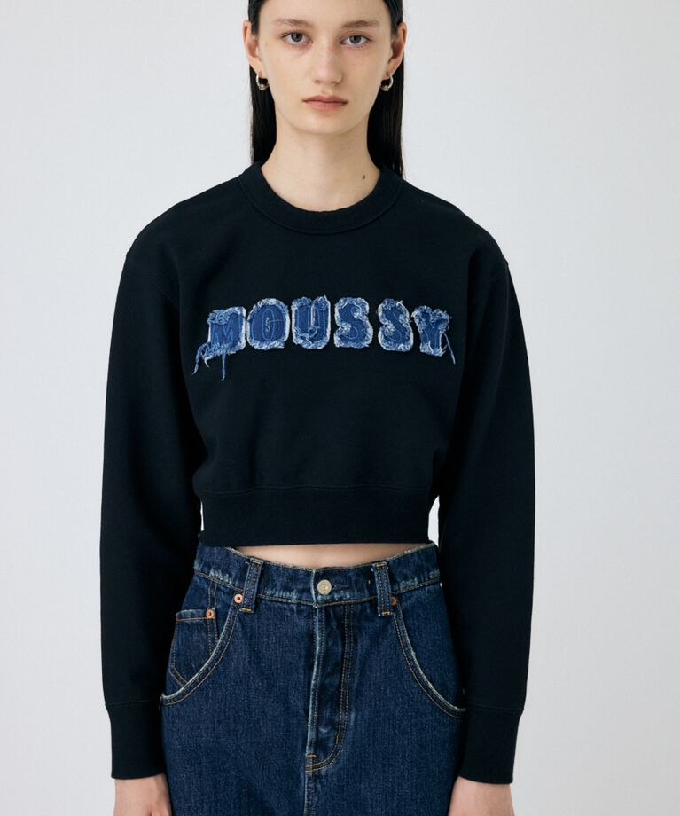 MOUSSY「PATCH DENIM MOUSSY プルオーバー」|パーカー|