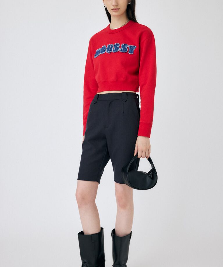 MOUSSY「PATCH DENIM MOUSSY プルオーバー」|パーカー|