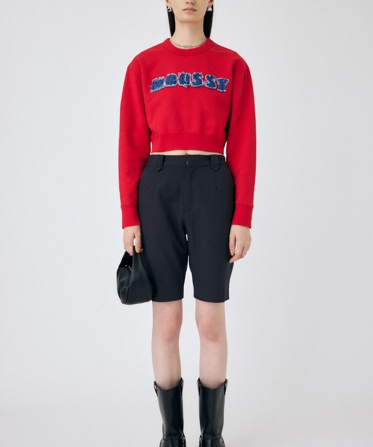 MOUSSY「PATCH DENIM MOUSSY プルオーバー」|パーカー|