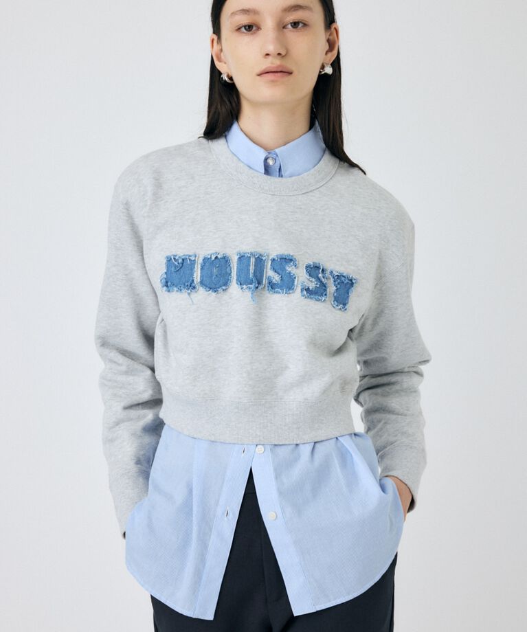 MOUSSY「PATCH DENIM MOUSSY プルオーバー」|パーカー|
