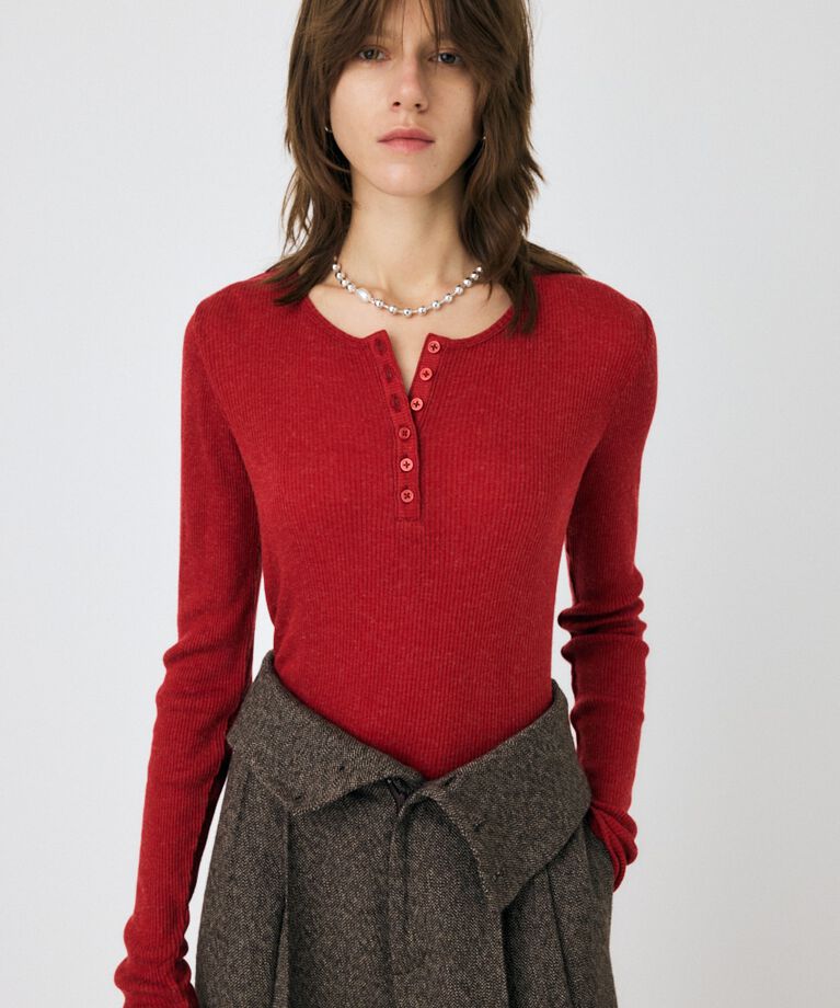 MOUSSY「HENRY NECK ロンT」|Tシャツ・カットソー|