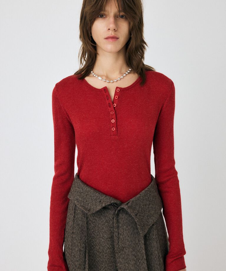 MOUSSY「HENRY NECK ロンT」|Tシャツ・カットソー|