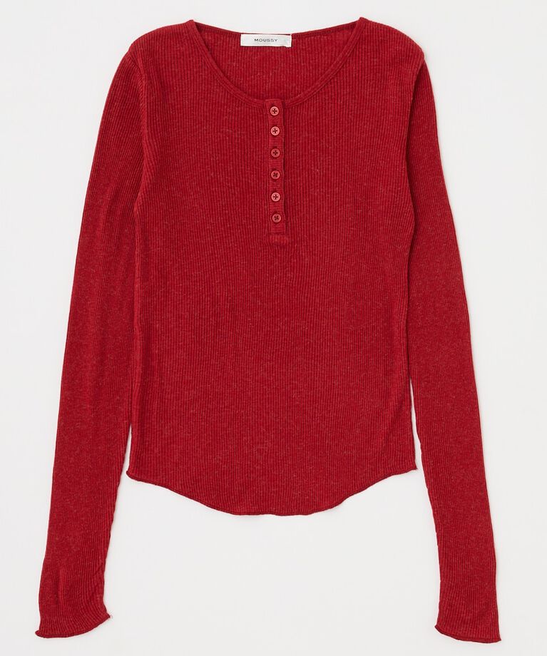 MOUSSY「HENRY NECK ロンT」|Tシャツ・カットソー|