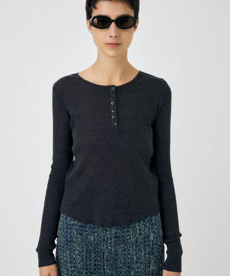 MOUSSY「HENRY NECK ロンT」|Tシャツ・カットソー|