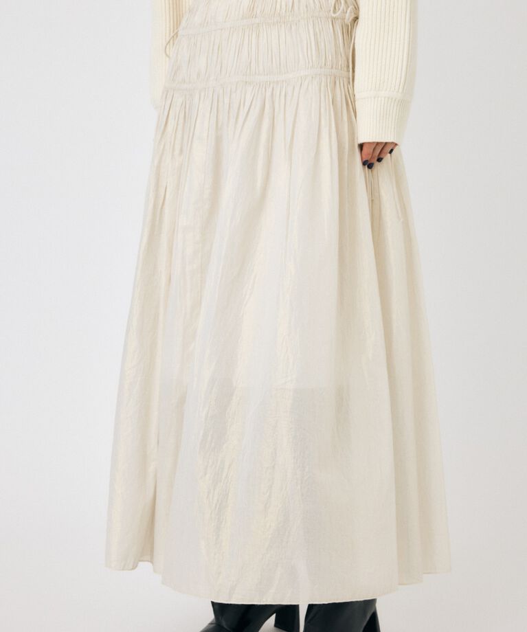 MOUSSY「SHIRRING ロングスカート」|スカート|