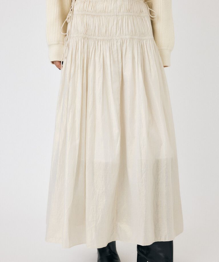 MOUSSY「SHIRRING ロングスカート」|スカート|