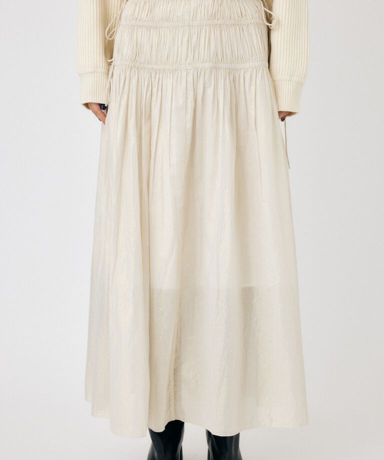MOUSSY「SHIRRING ロングスカート」|スカート|