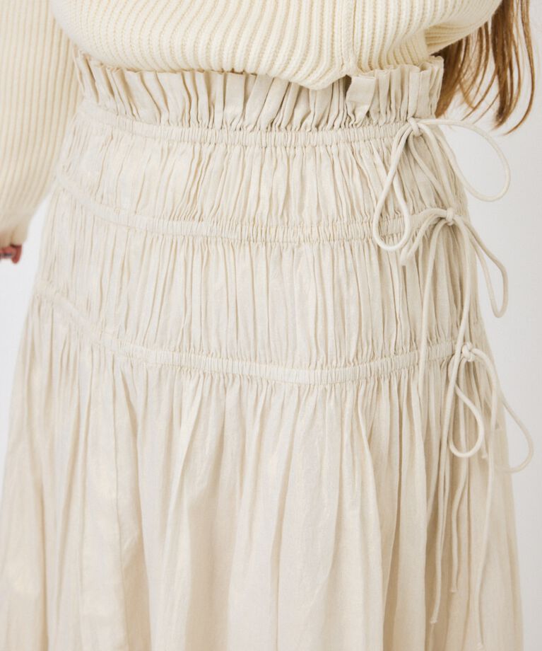 MOUSSY「SHIRRING ロングスカート」|スカート|