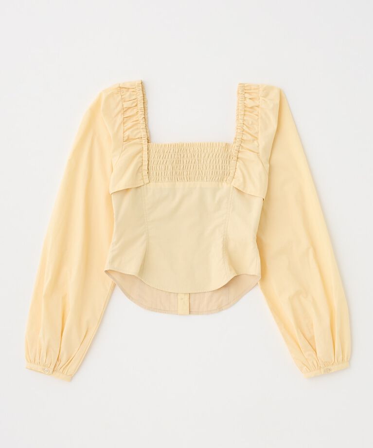 MOUSSY「PUFF SLEEVE CORSET FIT ブラウス」|シャツ・ブラウス|