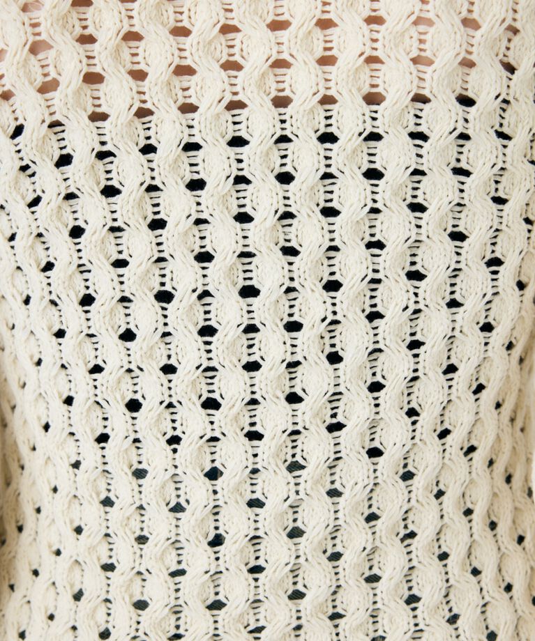MOUSSY「OPENWORK ニットシャツ」|ニット・セーター|