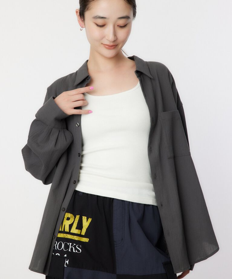 RODEO CROWNS「クレープルーズシャツ」|シャツ・ブラウス|C.GRY