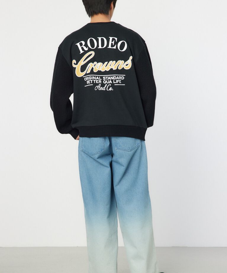 RODEO CROWNS「メンズドッキングロゴニットトップス」|ニット・セーター|