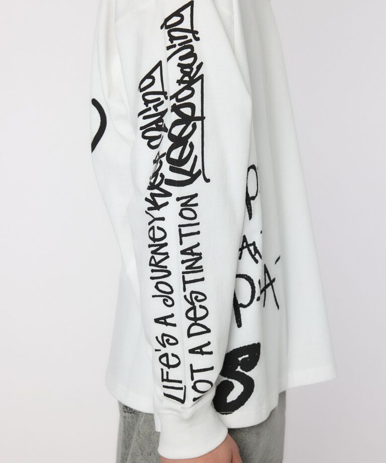 RODEO CROWNS「ランダムスケッチロングスリーブTシャツ」|Tシャツ・カットソー|