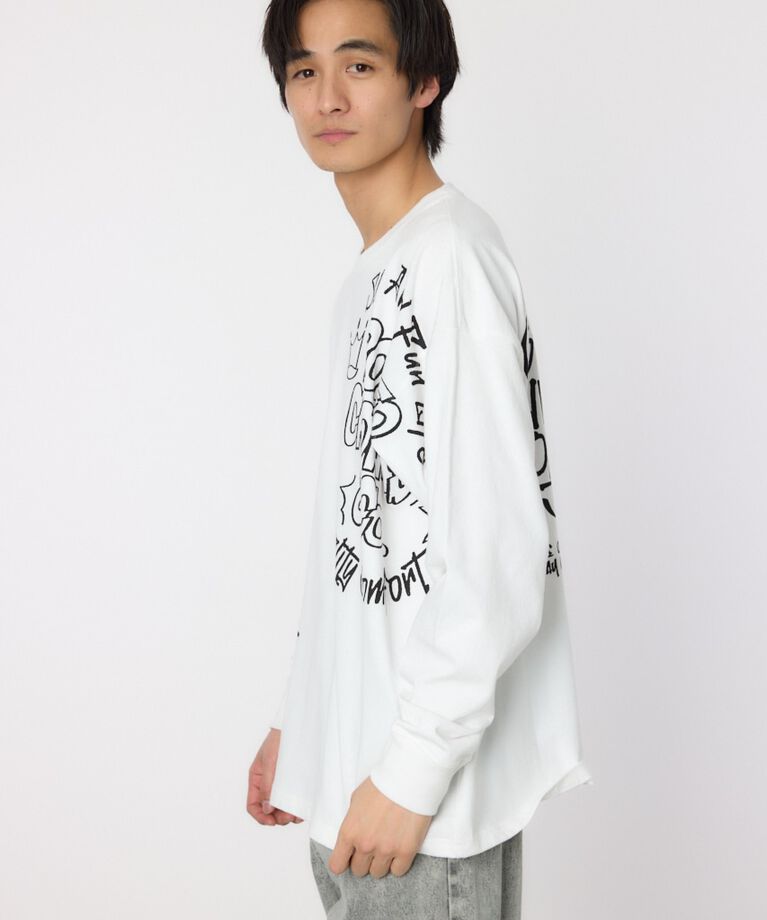 RODEO CROWNS「ランダムスケッチロングスリーブTシャツ」|Tシャツ・カットソー|