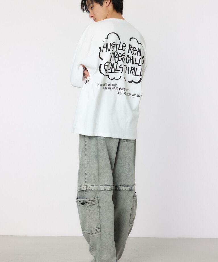 RODEO CROWNS「ランダムスケッチロングスリーブTシャツ」|Tシャツ・カットソー|