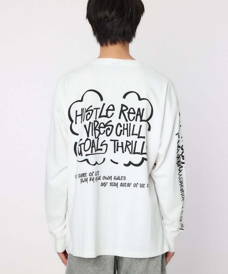 RODEO CROWNS「ランダムスケッチロングスリーブTシャツ」|Tシャツ・カットソー|