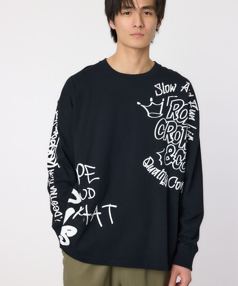 RODEO CROWNS「ランダムスケッチロングスリーブTシャツ」|Tシャツ・カットソー|