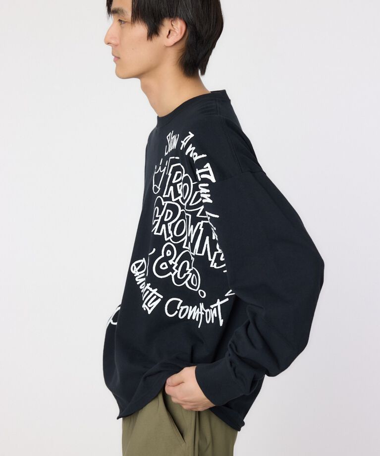 RODEO CROWNS「ランダムスケッチロングスリーブTシャツ」|Tシャツ・カットソー|