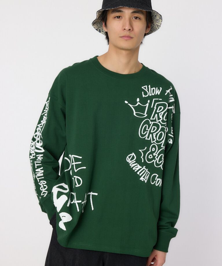 RODEO CROWNS「ランダムスケッチロングスリーブTシャツ」|Tシャツ・カットソー|
