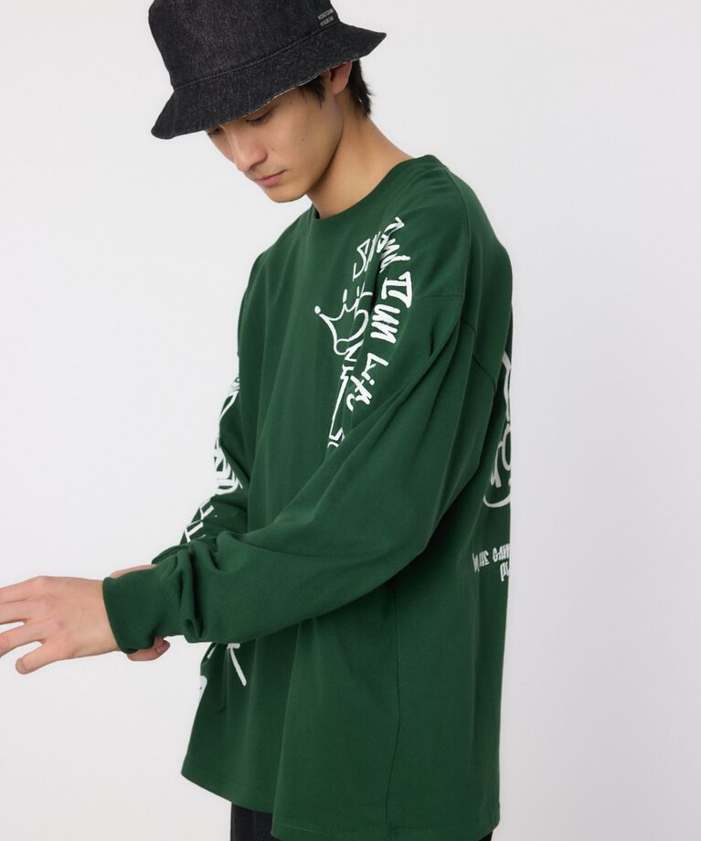 RODEO CROWNS「ランダムスケッチロングスリーブTシャツ」|Tシャツ・カットソー|
