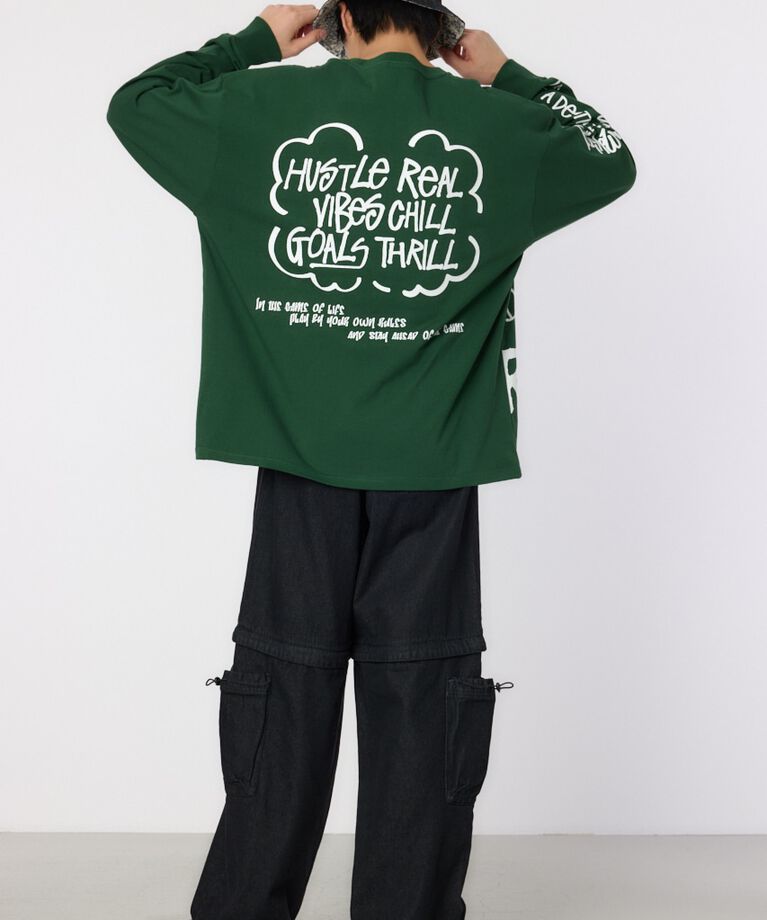 RODEO CROWNS「ランダムスケッチロングスリーブTシャツ」|Tシャツ・カットソー|