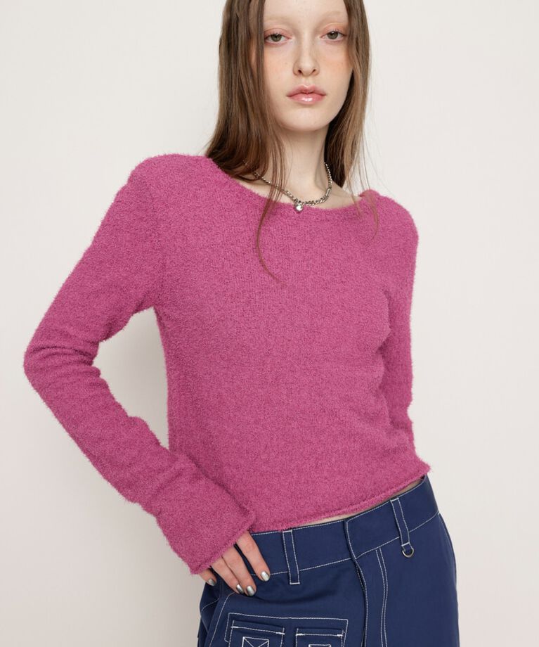 SLY「SPRING FRIZZY YARN 2WAY カーディガン」|カーディガン|