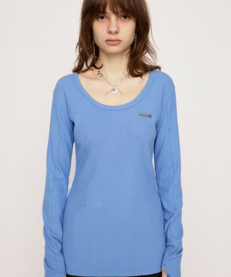SLY「METAL PLATE BASIC トップス」|Tシャツ・カットソー|