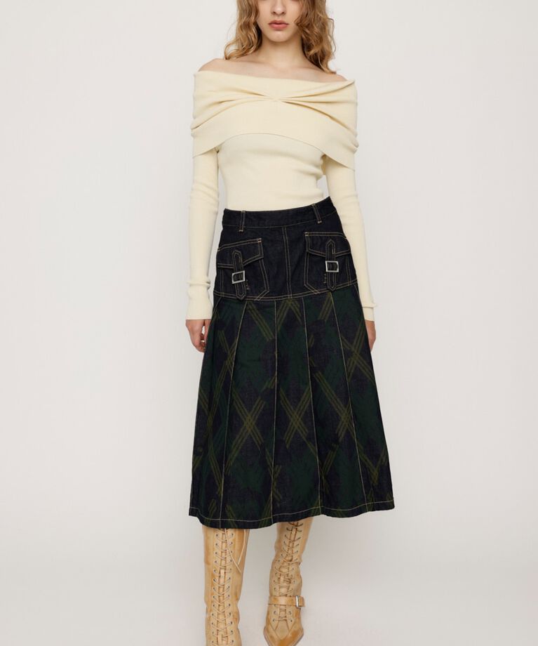 SLY「OFF SHOULDER KNIT トップス」|ニット・セーター|
