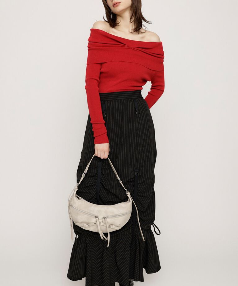 SLY「OFF SHOULDER KNIT トップス」|ニット・セーター|