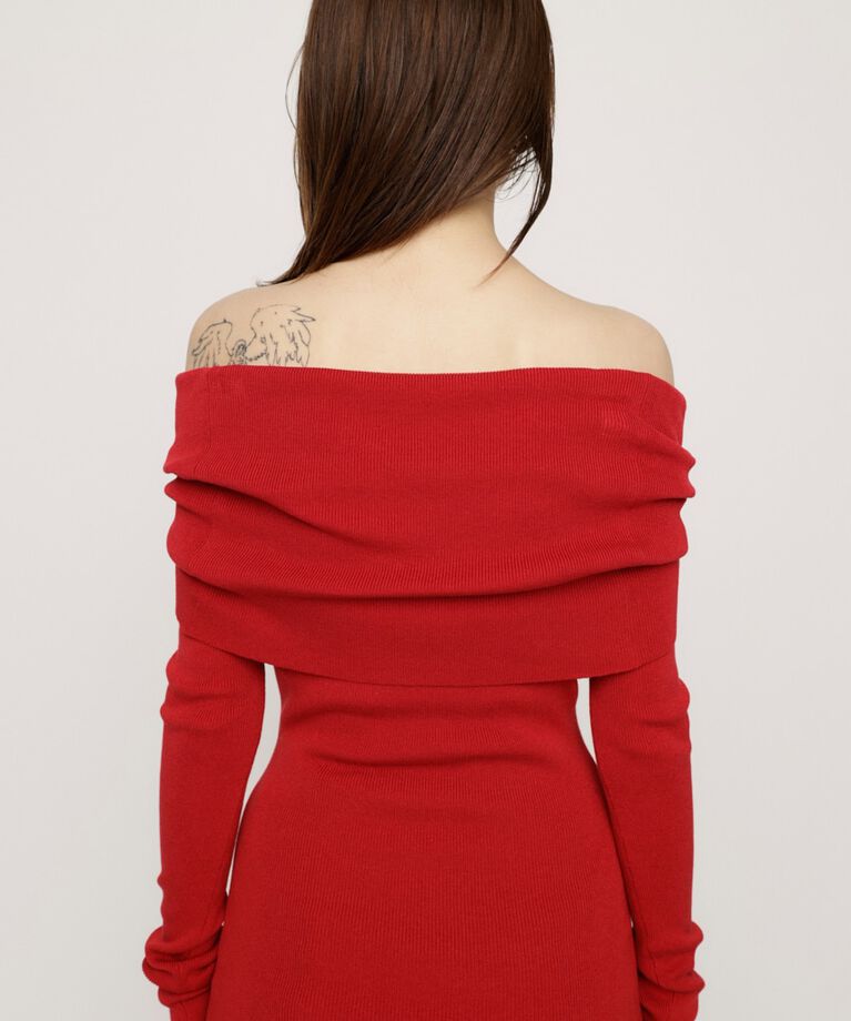 SLY「OFF SHOULDER KNIT トップス」|ニット・セーター|