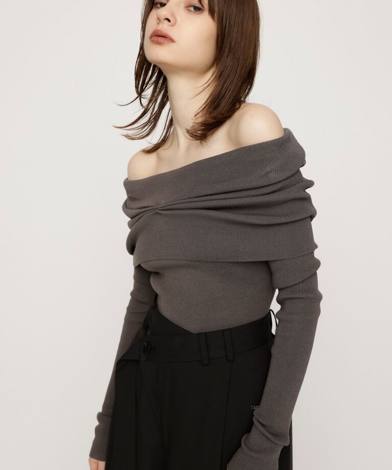 SLY「OFF SHOULDER KNIT トップス」|ニット・セーター|