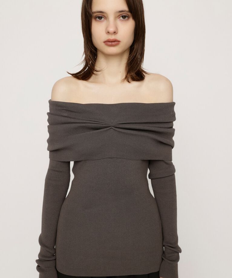 SLY「OFF SHOULDER KNIT トップス」|ニット・セーター|