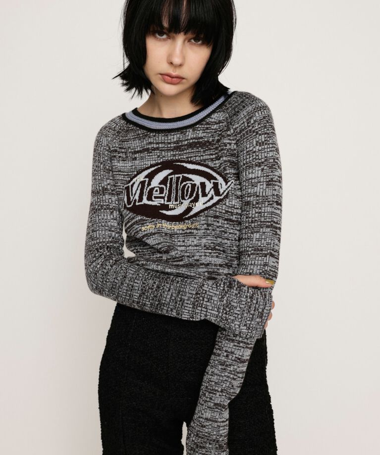 SLY「MELANGE LOGO JQ トップス」|ニット・セーター|
