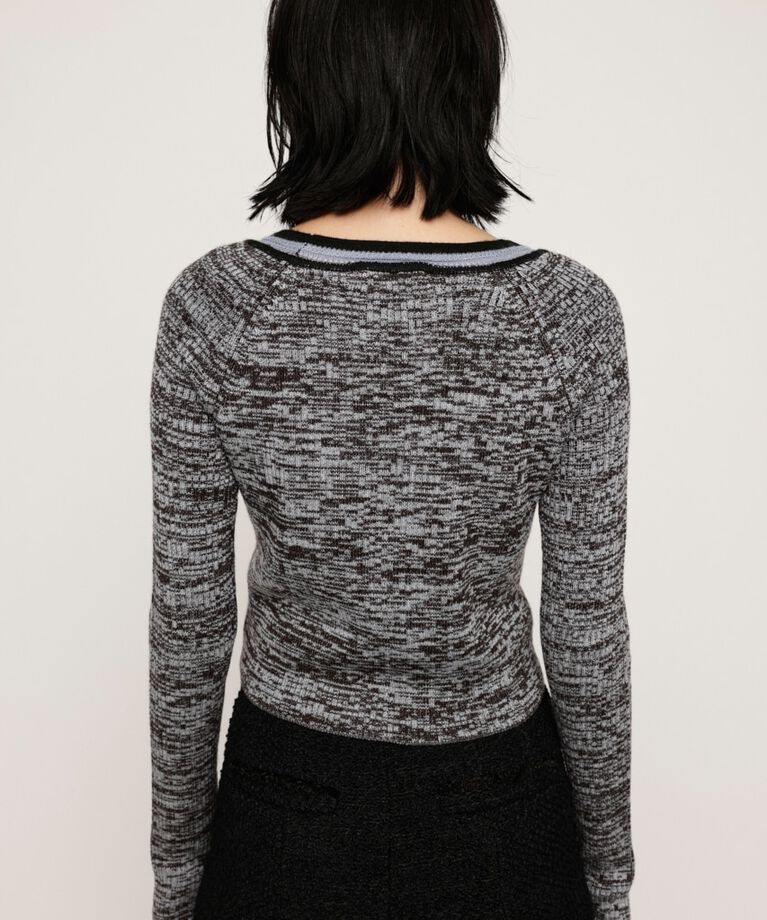 SLY「MELANGE LOGO JQ トップス」|ニット・セーター|