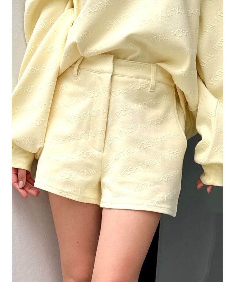 GYDA「POSH FADITAL ロゴショートパンツ【SETUP着用可】」|その他|ライトイエロー