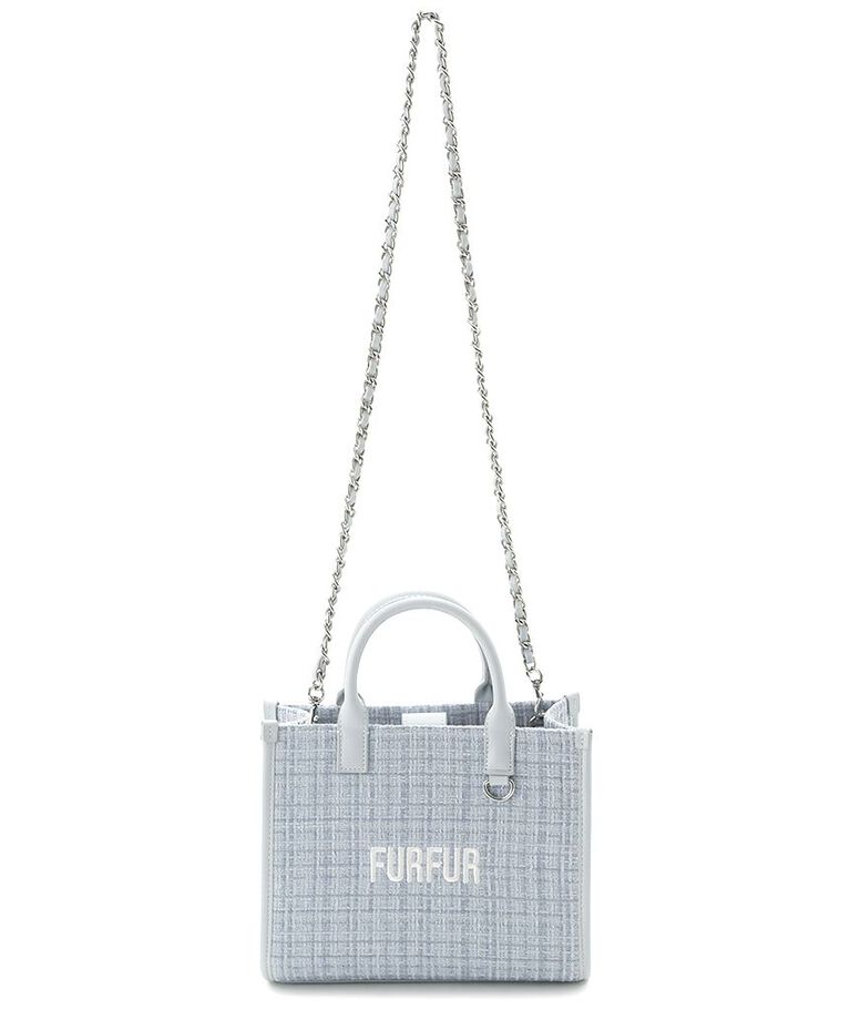 FURFUR「【限定カラー】ツイードロゴトートバッグ」|トートバッグ|
