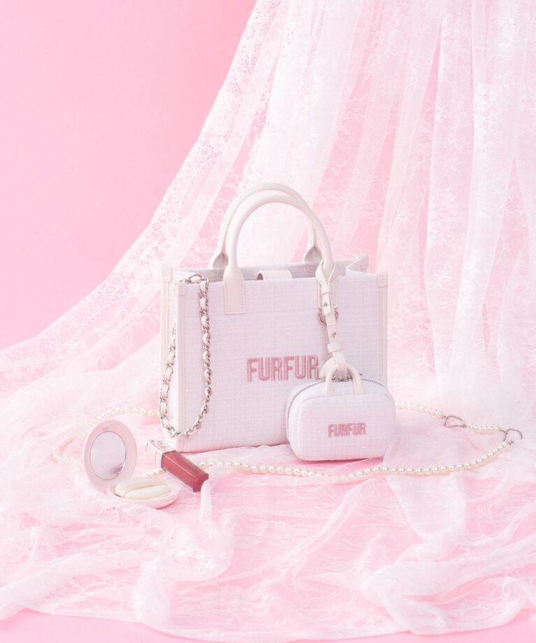 FURFUR「【限定カラー】ツイードロゴトートバッグ」|トートバッグ|