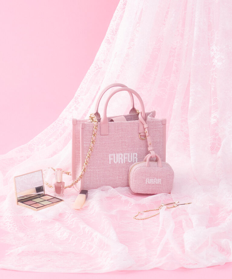 FURFUR「【限定カラー】ツイードロゴトートバッグ」|トートバッグ|PNK