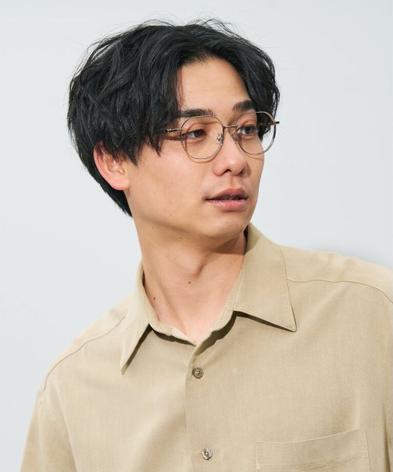  「ウエリントン型メガネ｜読書 レディース 女性用 大人可愛い 大理石｜Zoff｜CHIC レンズ交換券付」|メガネ|ゴールド