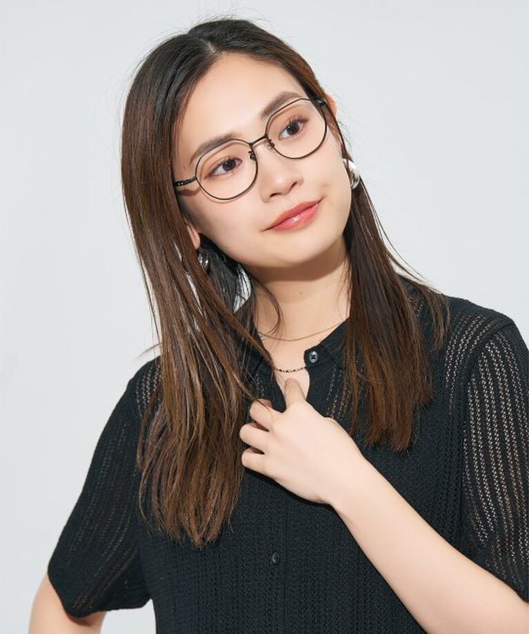  「ウエリントン型メガネ｜読書 レディース 女性用 大人可愛い 大理石｜Zoff｜CHIC レンズ交換券付」|メガネ|