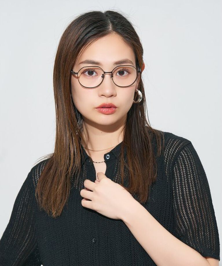  「ウエリントン型メガネ｜読書 レディース 女性用 大人可愛い 大理石｜Zoff｜CHIC レンズ交換券付」|メガネ|