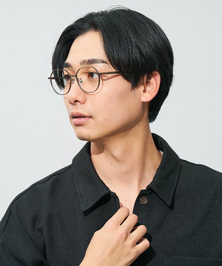  「ウエリントン型メガネ｜読書 レディース 女性用 大人可愛い 大理石｜Zoff｜CHIC レンズ交換券付」|メガネ|ベージュ