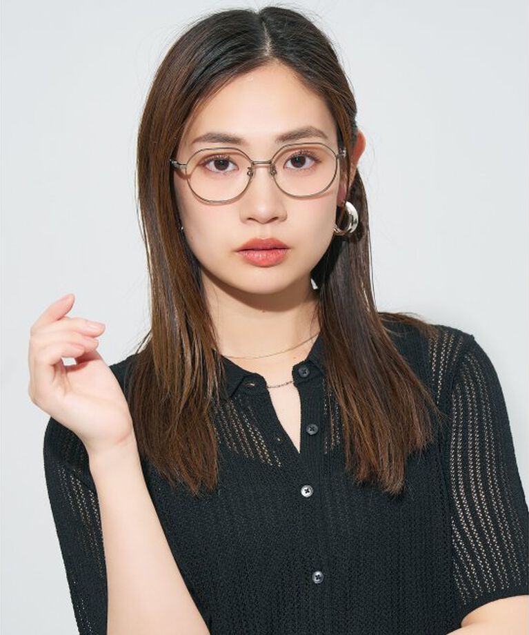  「ウエリントン型メガネ｜読書 レディース 女性用 大人可愛い 大理石｜Zoff｜CHIC レンズ交換券付」|メガネ|