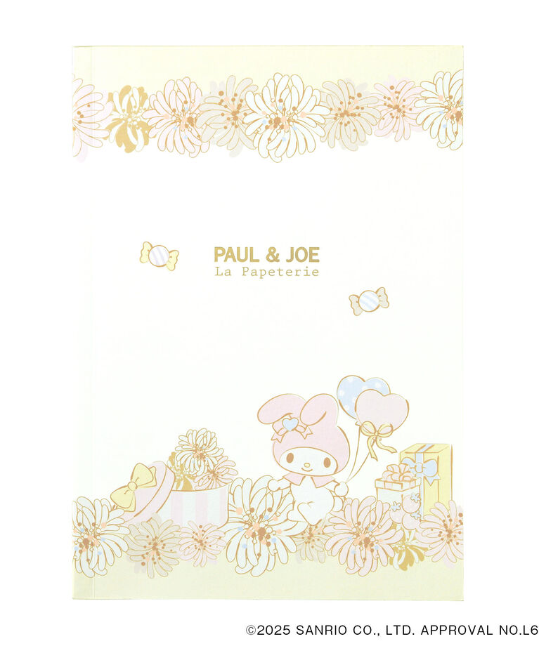 PAUL&JOE「ノート・Ａ５／ポール＆ジョーｘマイメロディ」|ステーショナリー|ホワイト