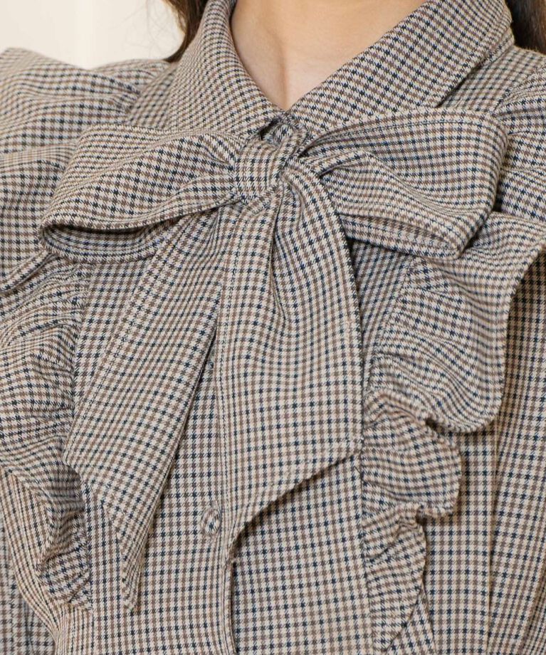 WILLSELECTION「タックウエストフリルシャツワンピース」|ワンピース|