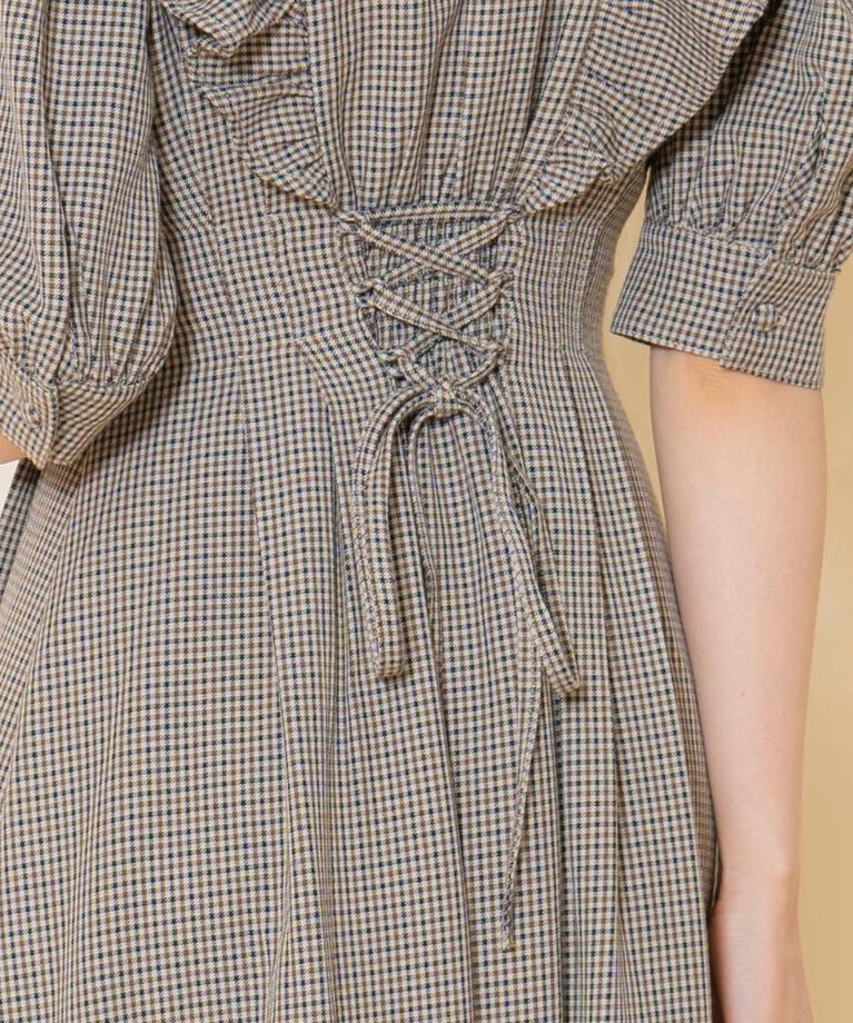 WILLSELECTION「タックウエストフリルシャツワンピース」|ワンピース|