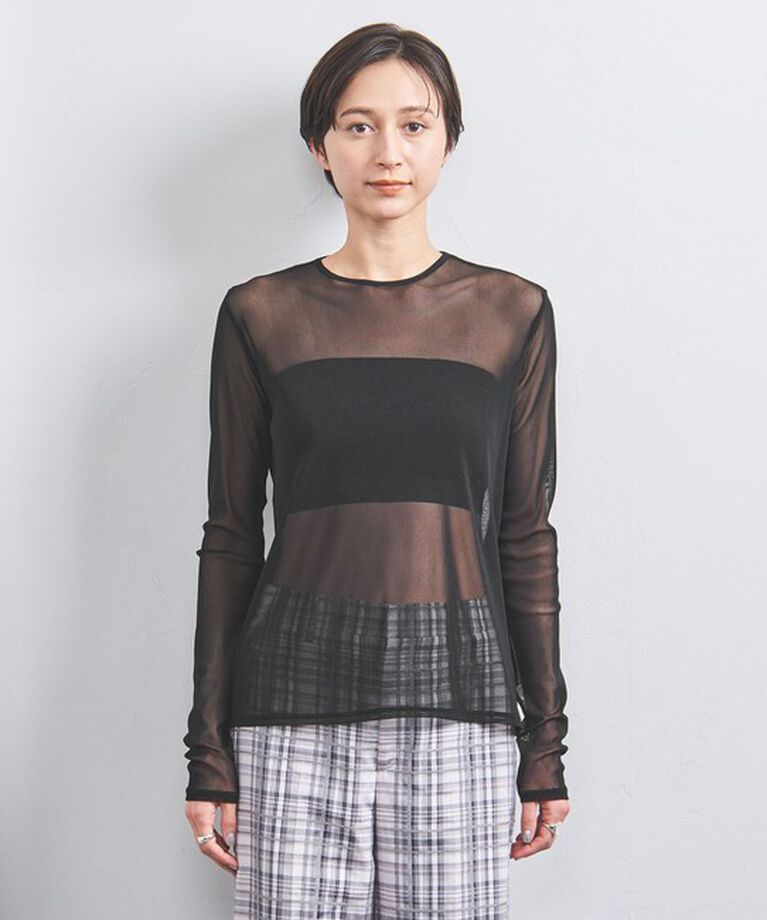 UNITED ARROWS「チュール ジャージー カットソー」|Tシャツ・カットソー|