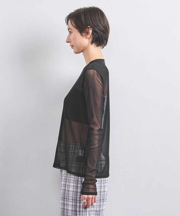 UNITED ARROWS「チュール ジャージー カットソー」|Tシャツ・カットソー|